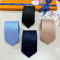 Louis Vuitton Style Men's Textured Silk Tie