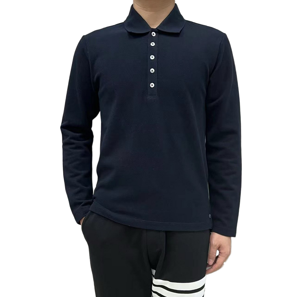 Lapel long-sleeved T-shirt | Thom Browne