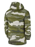 Nike camouflage-print hooded puffer jacket