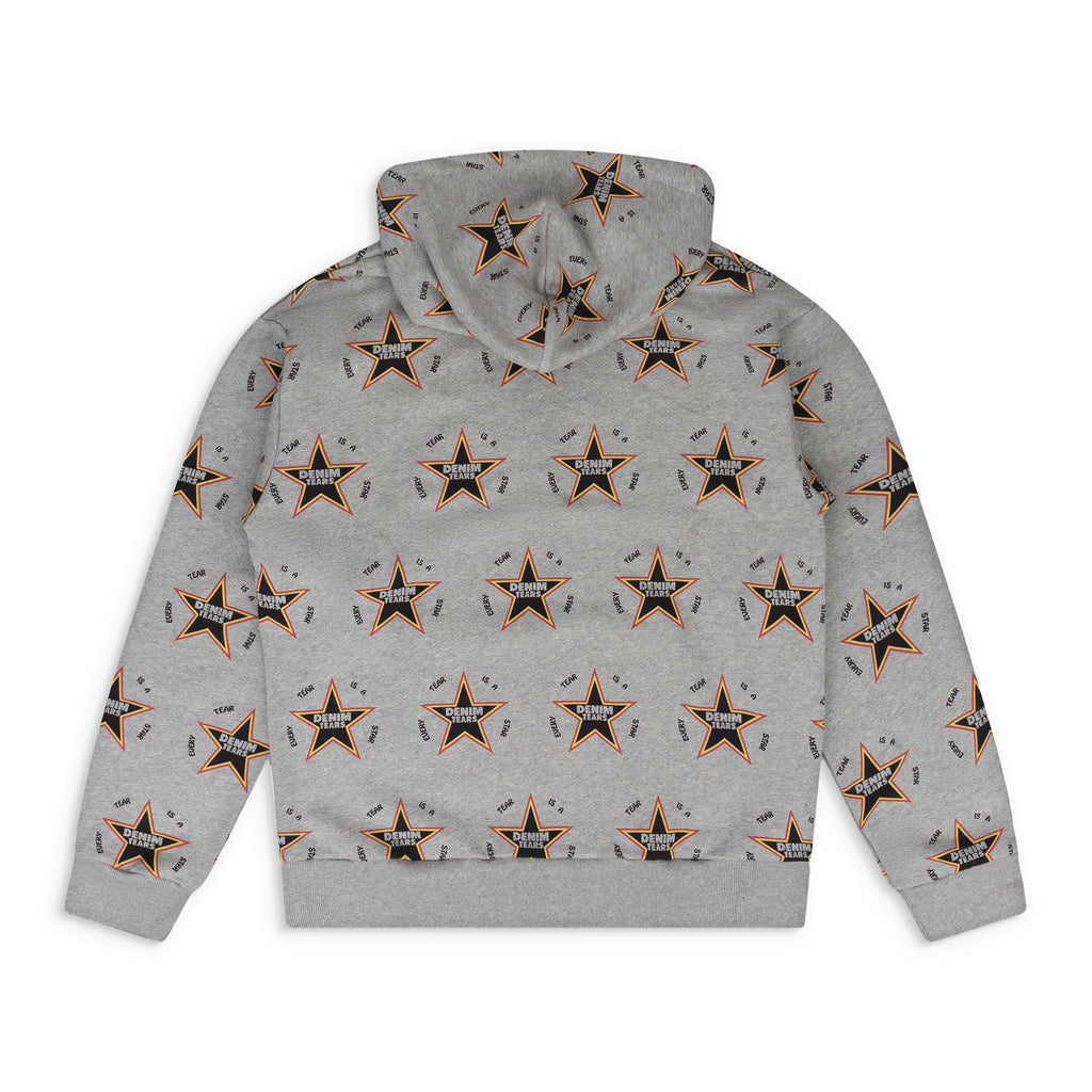 Denim Tears Grey Every Tear Is A Star All Over Hoodie