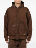 KAMIYA  Boro distressed hooded jacket