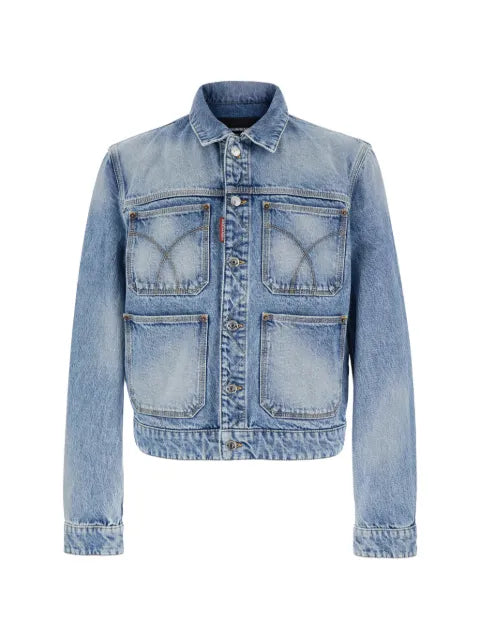 DSQUARED2 light diagonale wash 70's jacket