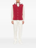 Brunello Cucinelli bonded nylon down vest with detachable hood