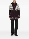 Eleventy Fair Isle shawl-collar cardigan
