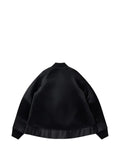 Black Comme Des Garçons satin bomber jacket