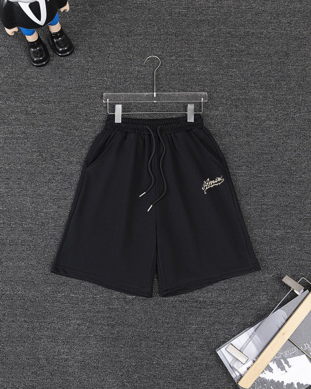 AMIRI Script Logo Short‑Sleeve Tee & Drawstring Shorts Set