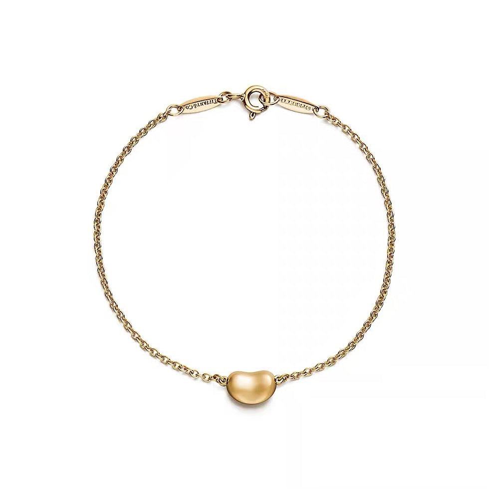 Tiffany Style Bead 18K Gold-Plated Bracelet