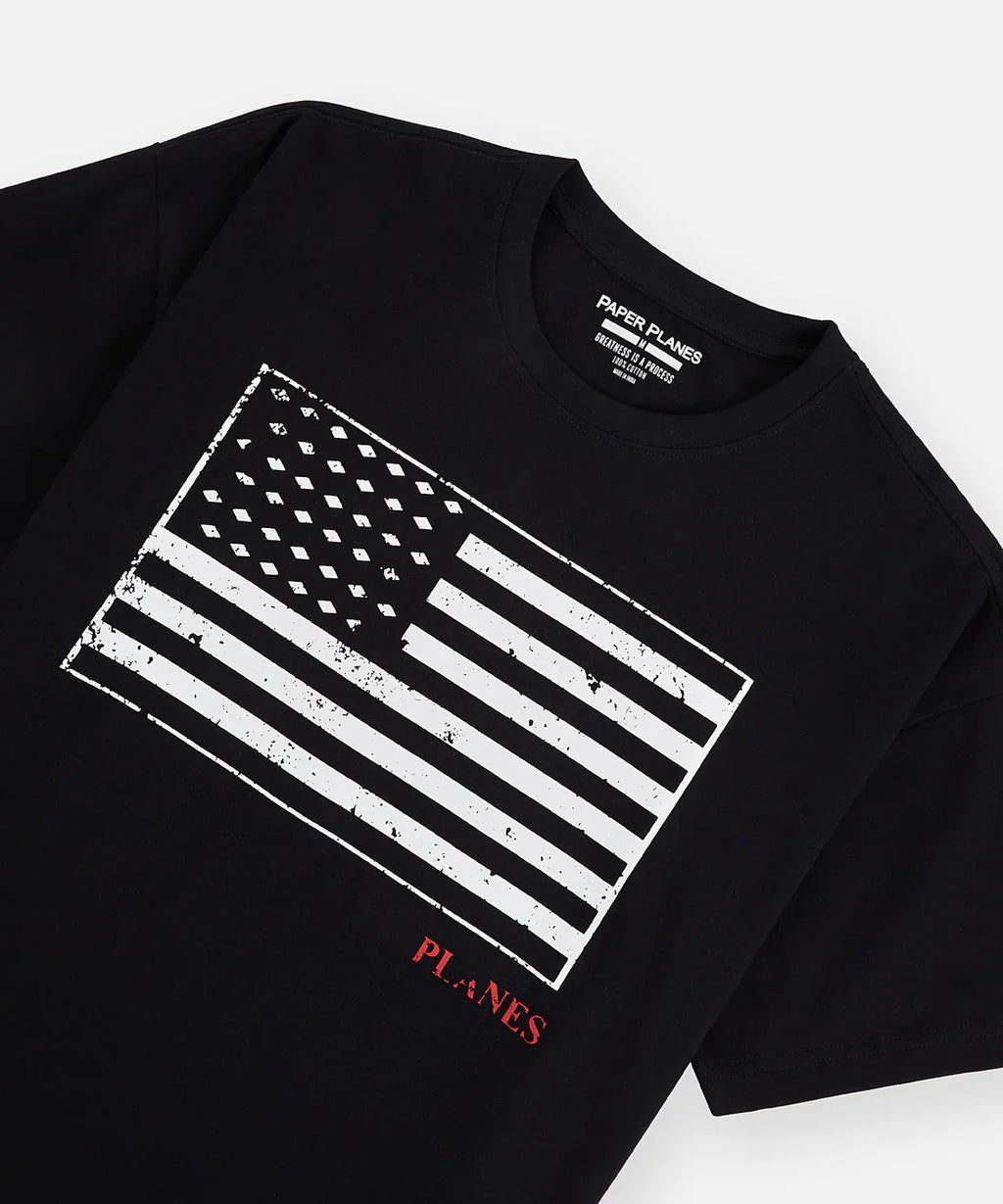 Paper Planes Black Diamond Flag Tee
