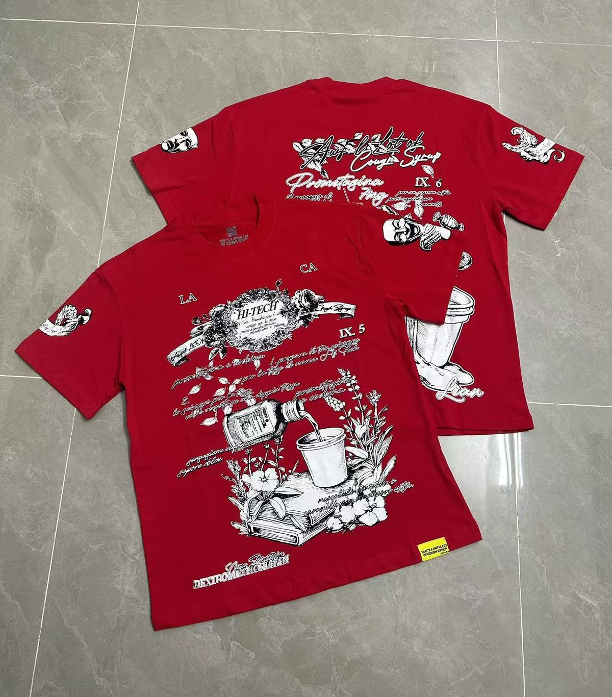 THAT'S A AWFUL LOT OF COUGH SYRUP Bottle Graphic T-Shirt