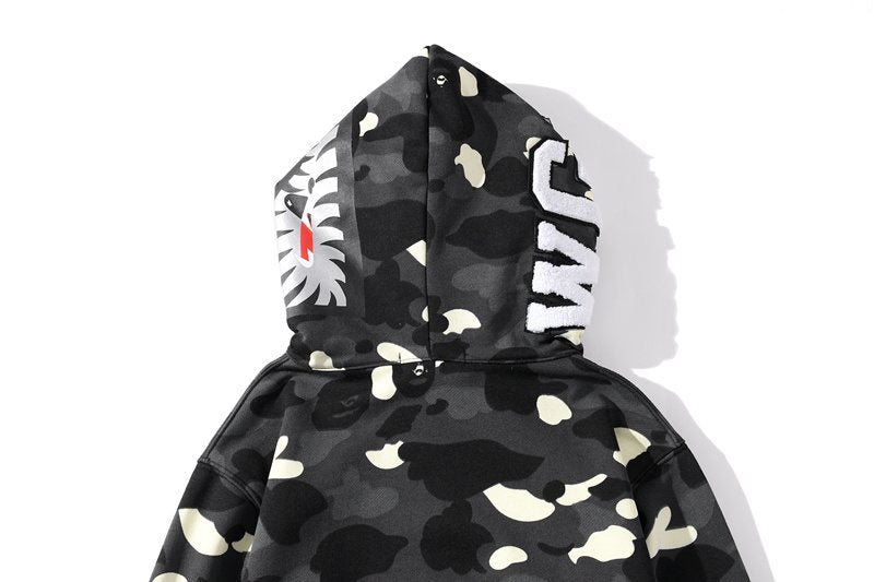 BAPE WGM Shark Camo Full-Zip Hoodie