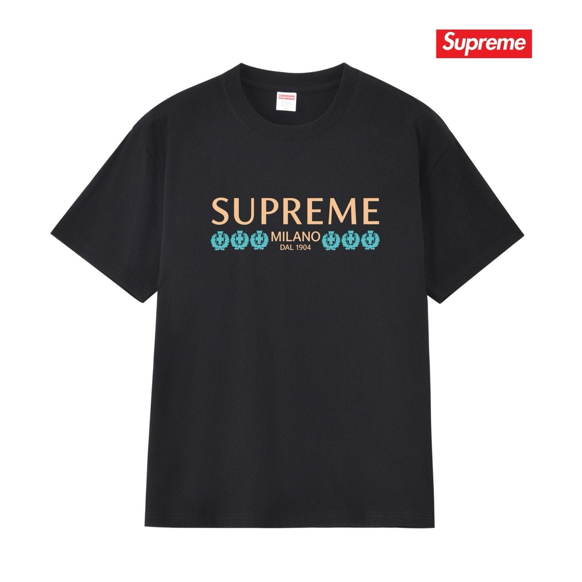 Supreme Milano Gold/Blue Graphic T-Shirt