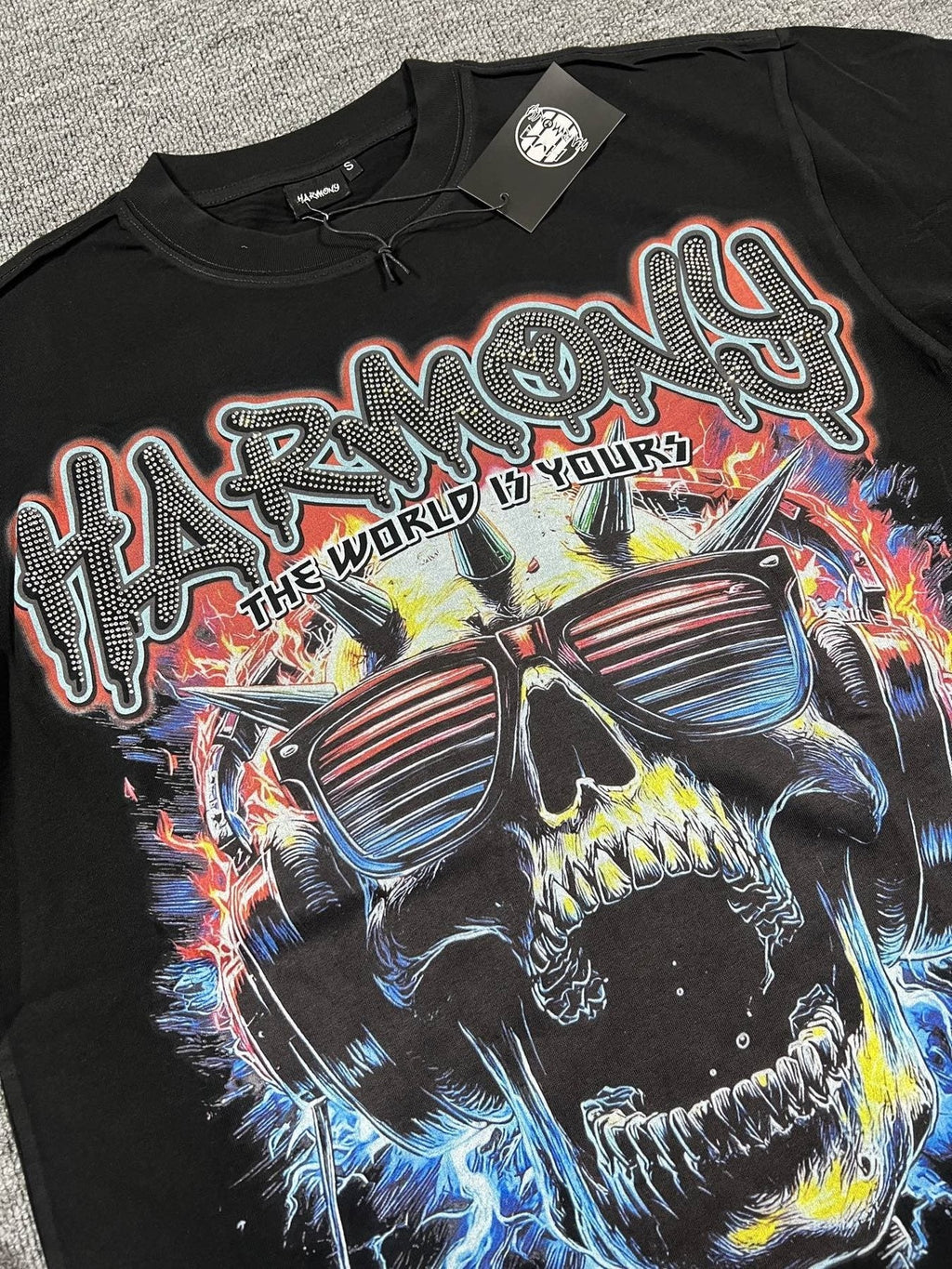HARMONY New Age Skull Graphic Short-Sleeve T-Shirt