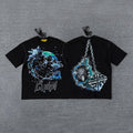 GUAPI Skull Chain Graphic T-Shirt