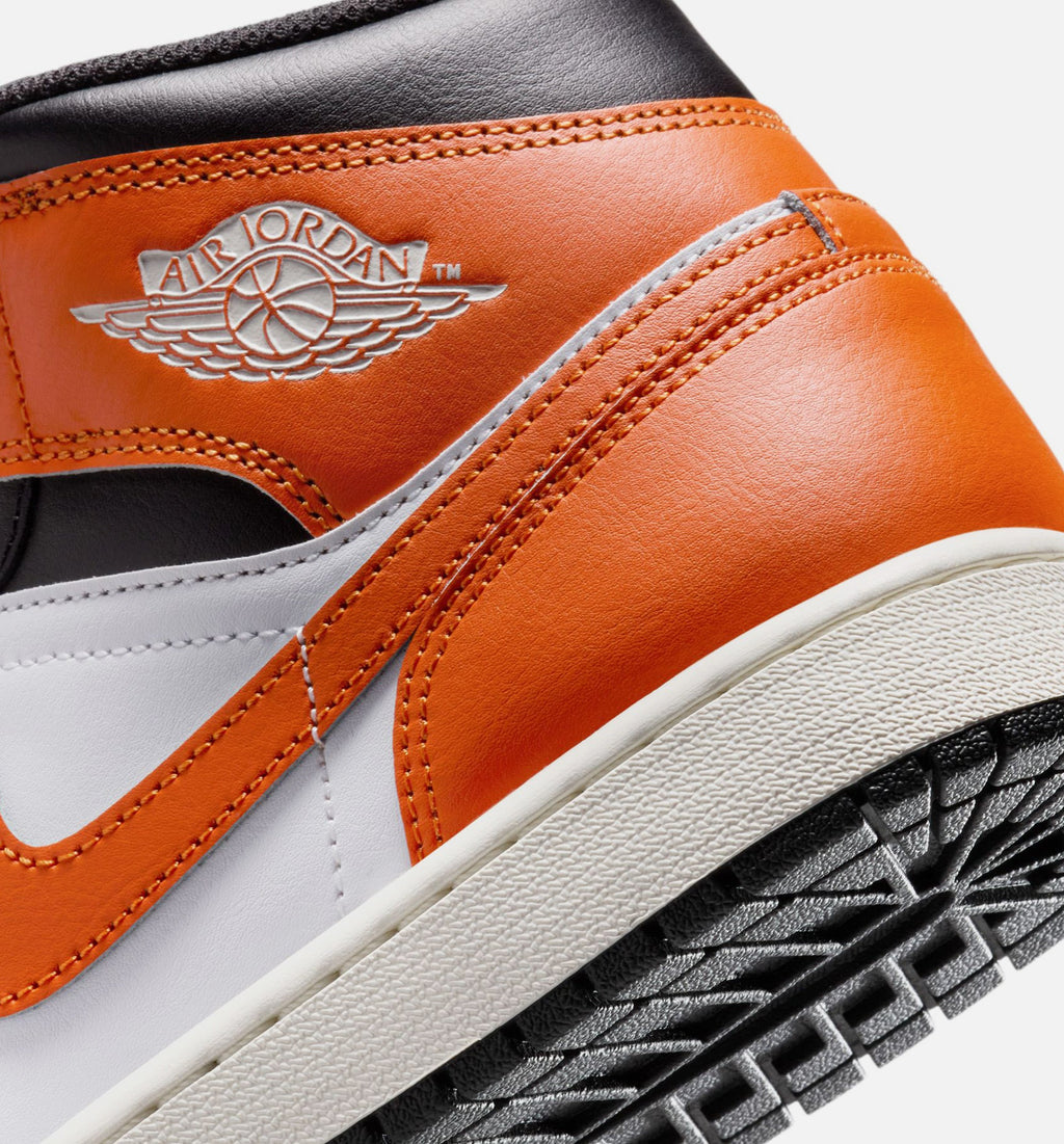 Air Jordan 1 Mid – Men's Lifestyle Shoe | Starfish/White/Sail/Black