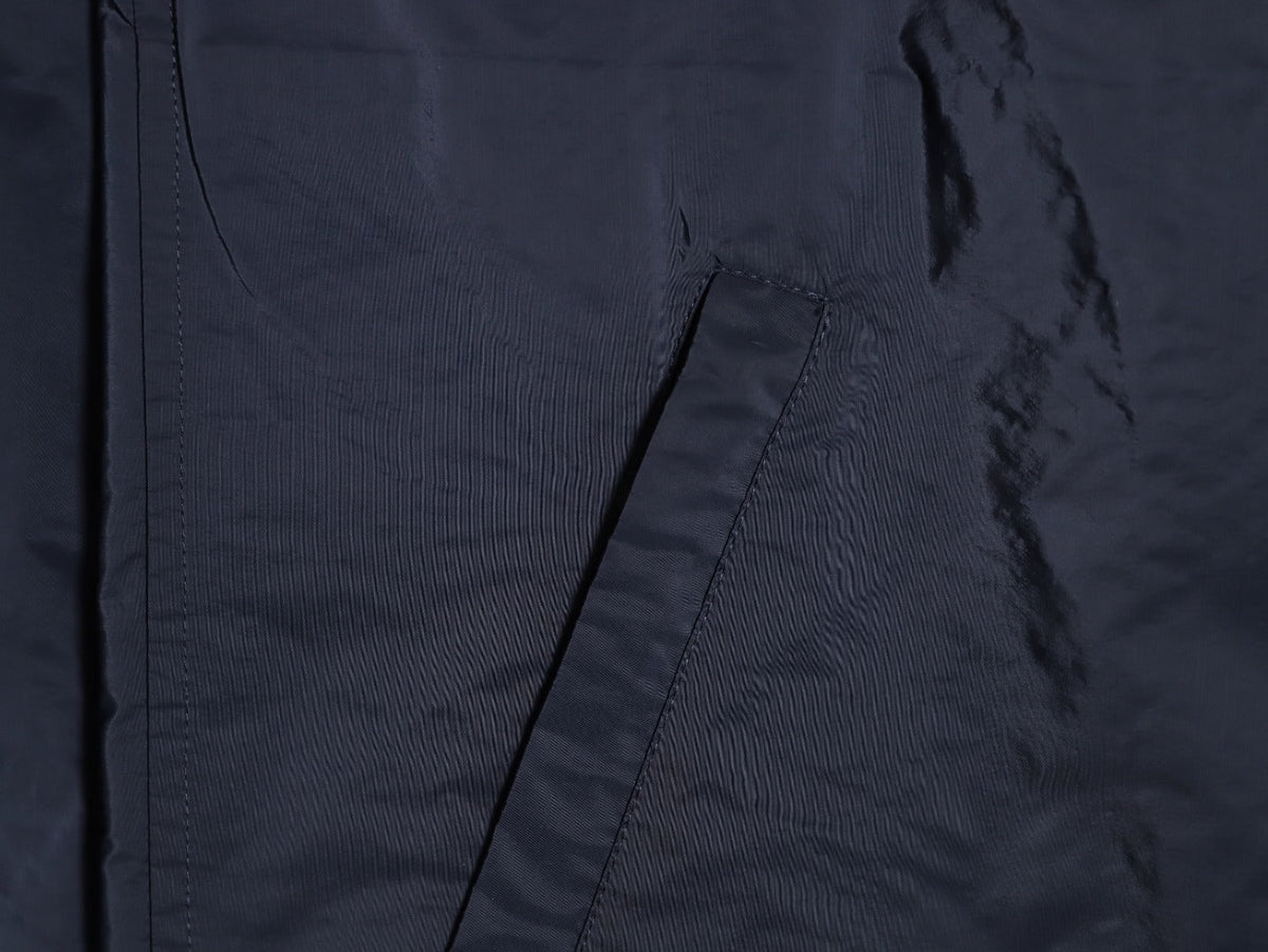 Burberry Flocked Equestrian Knight Embroidered Hooded Jacket - Dark Navy